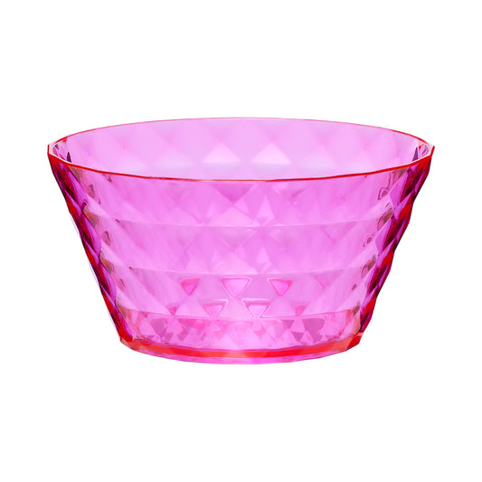 Diamond Acrylic Small Bowl 15cm Pink/Blue