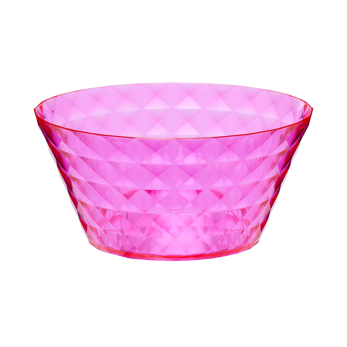 Diamond Acrylic Serving Bowl Pink/Blue