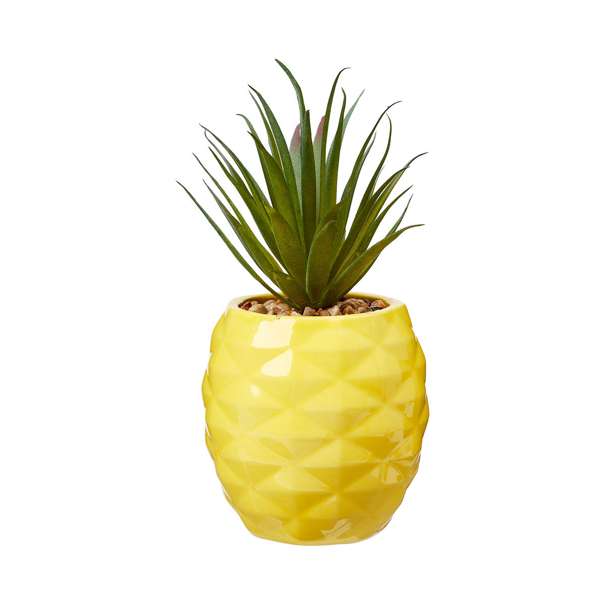 Novelty Pineapple Faux Succulent Black