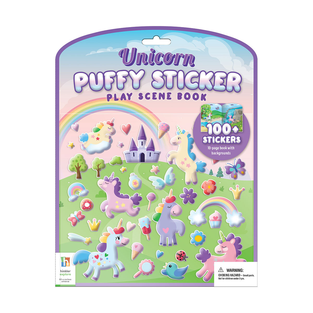 Puffy Sticker Unicorn Play Scene Book