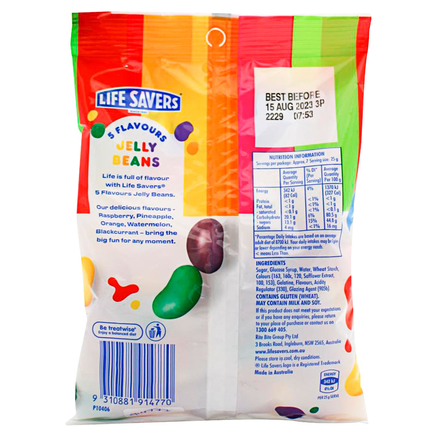 Life Savers Jelly Beans 5 Flavours 180g