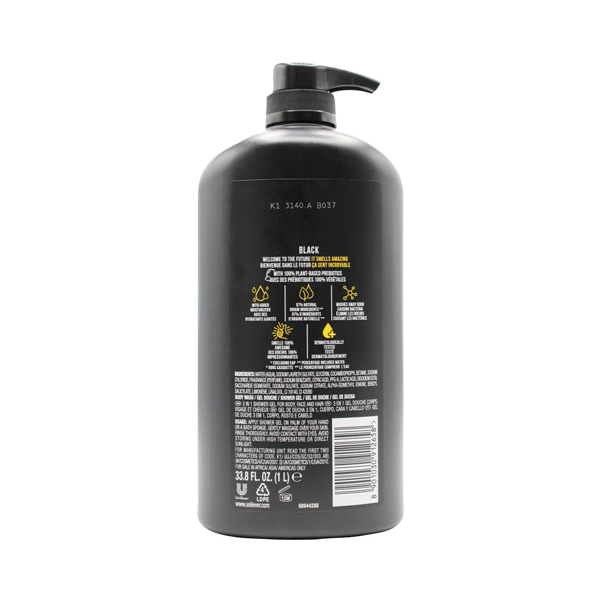 Axe Body Wash Black 1L