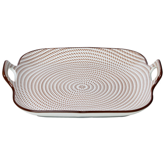 Japandi Platter Brown 20cm