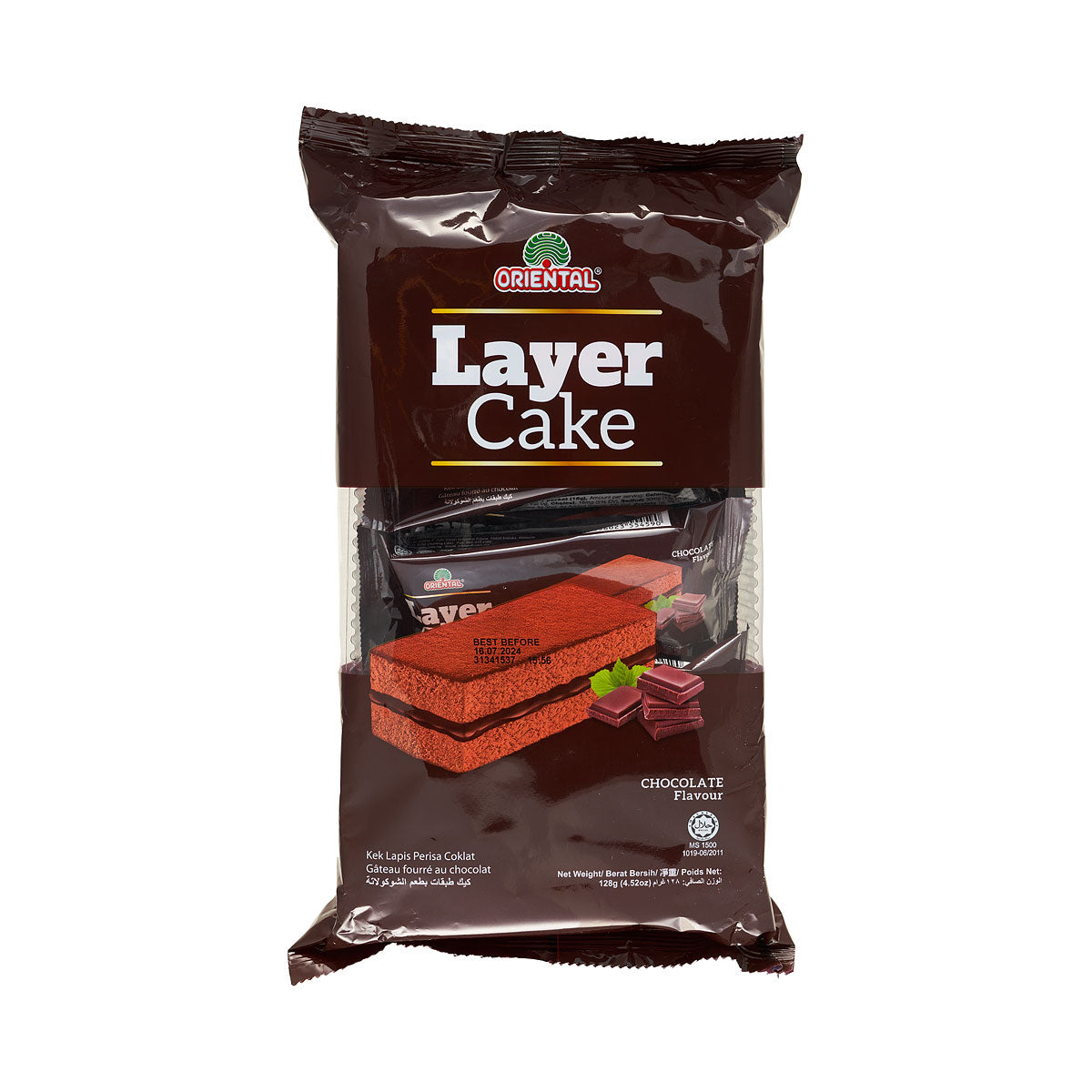 Oriental Layer Cake Chocolate 8pk 128g