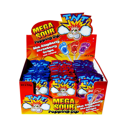 TNT Mega Popping Candy Dip 54g