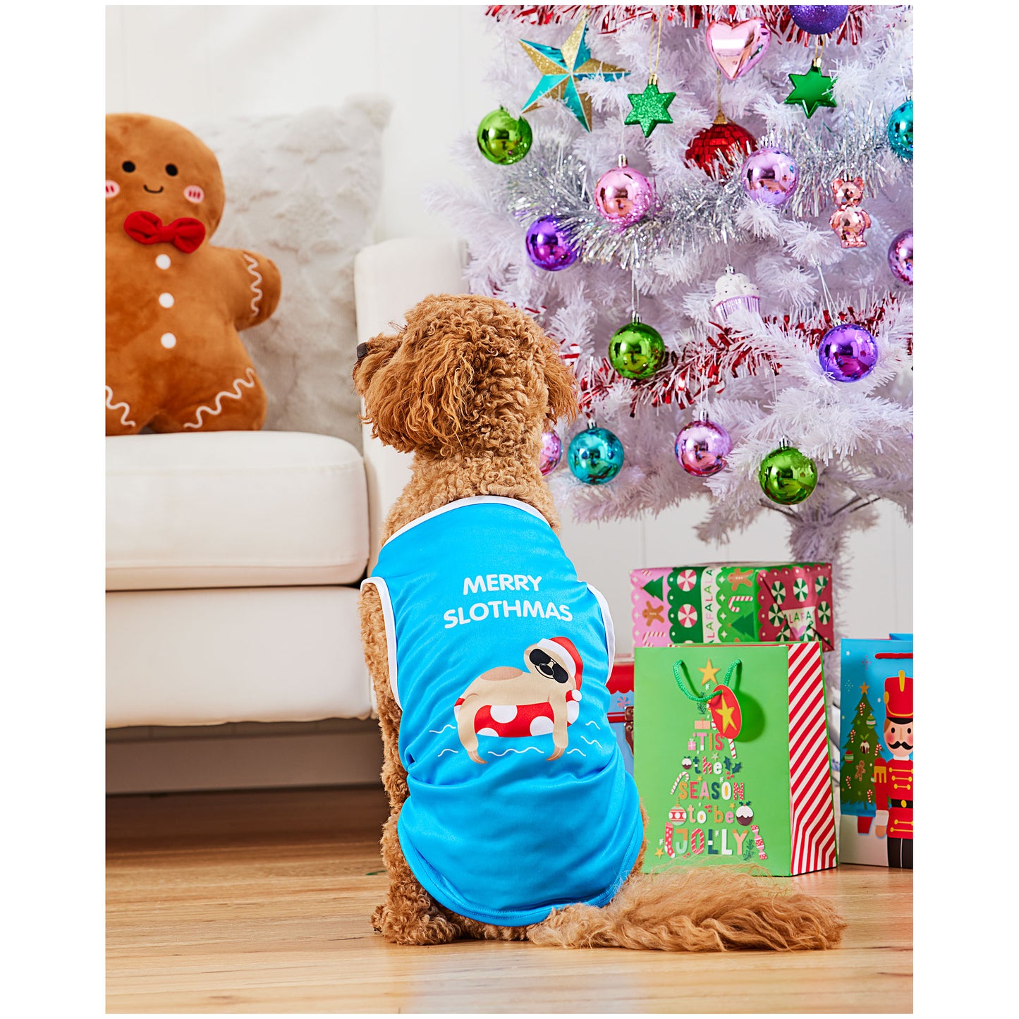 Christmas Pet Singlet Medium Assorted