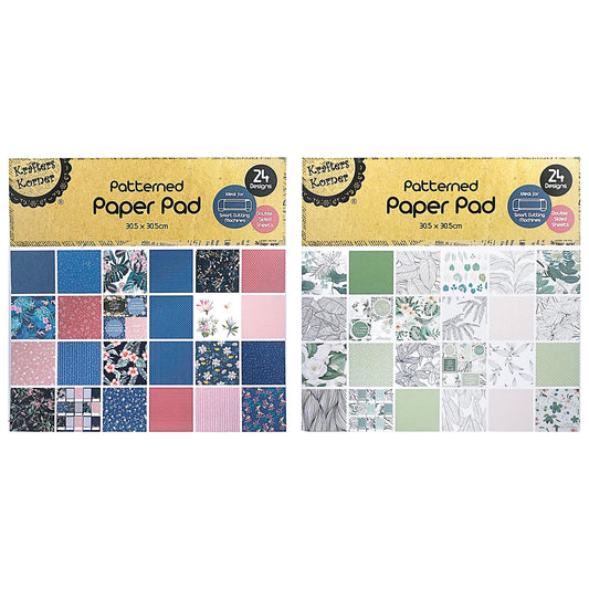 Patterned Paper Pad  Double Sided  30.5cm