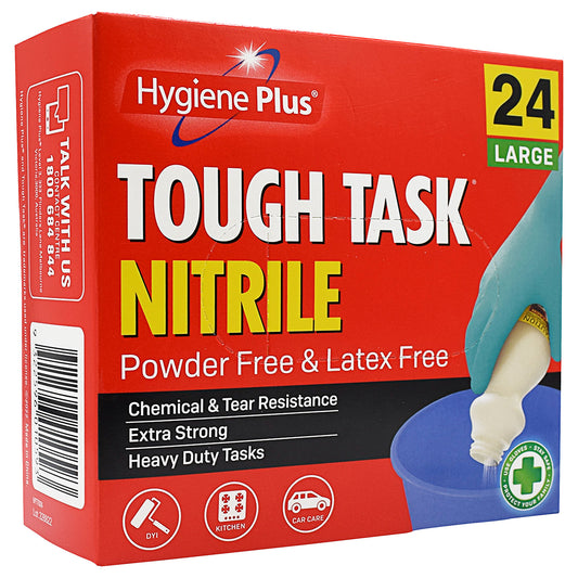 Hygiene Plus Nitrile Gloves Large 24pk