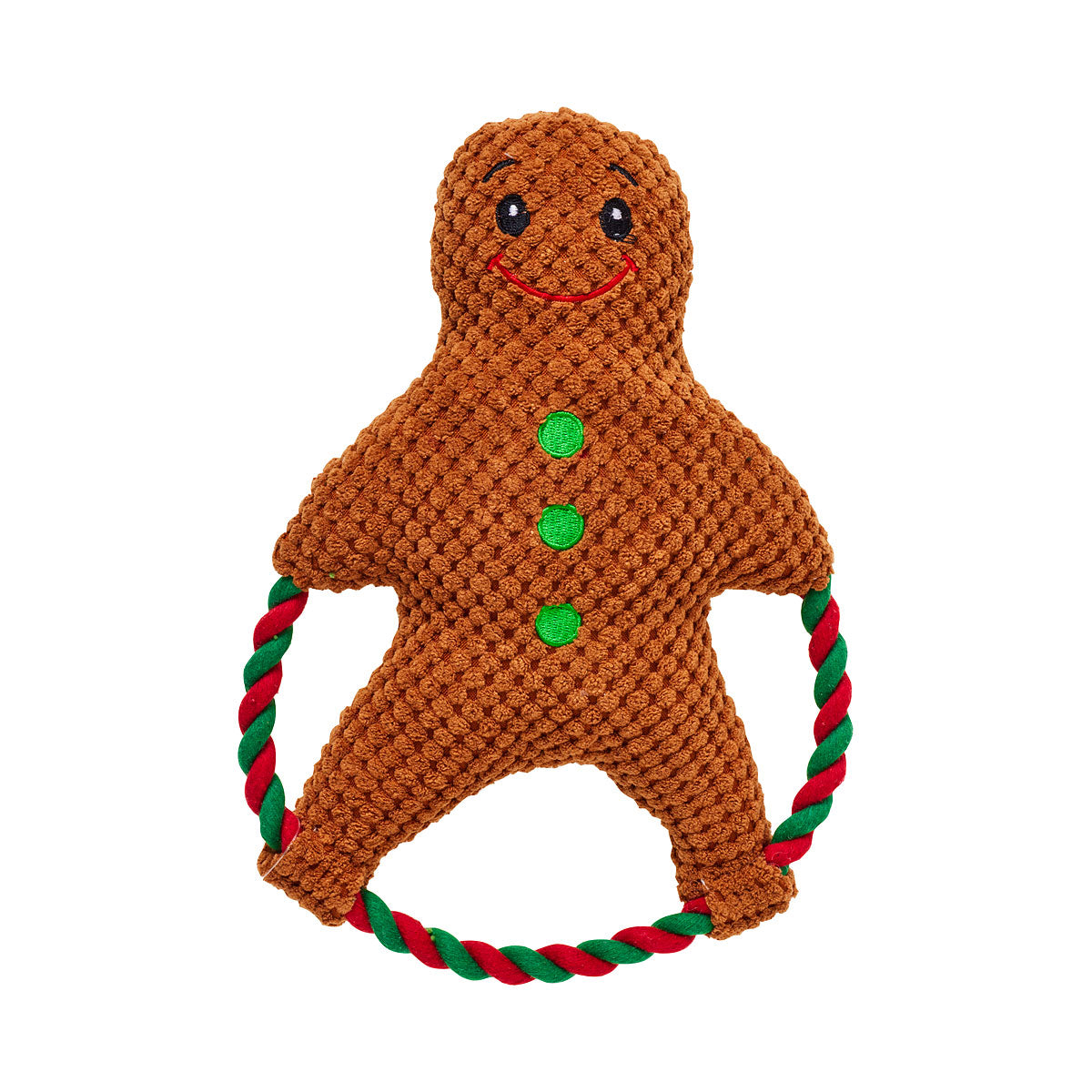 Christmas Pet Rope Santa & Gingerbread Man