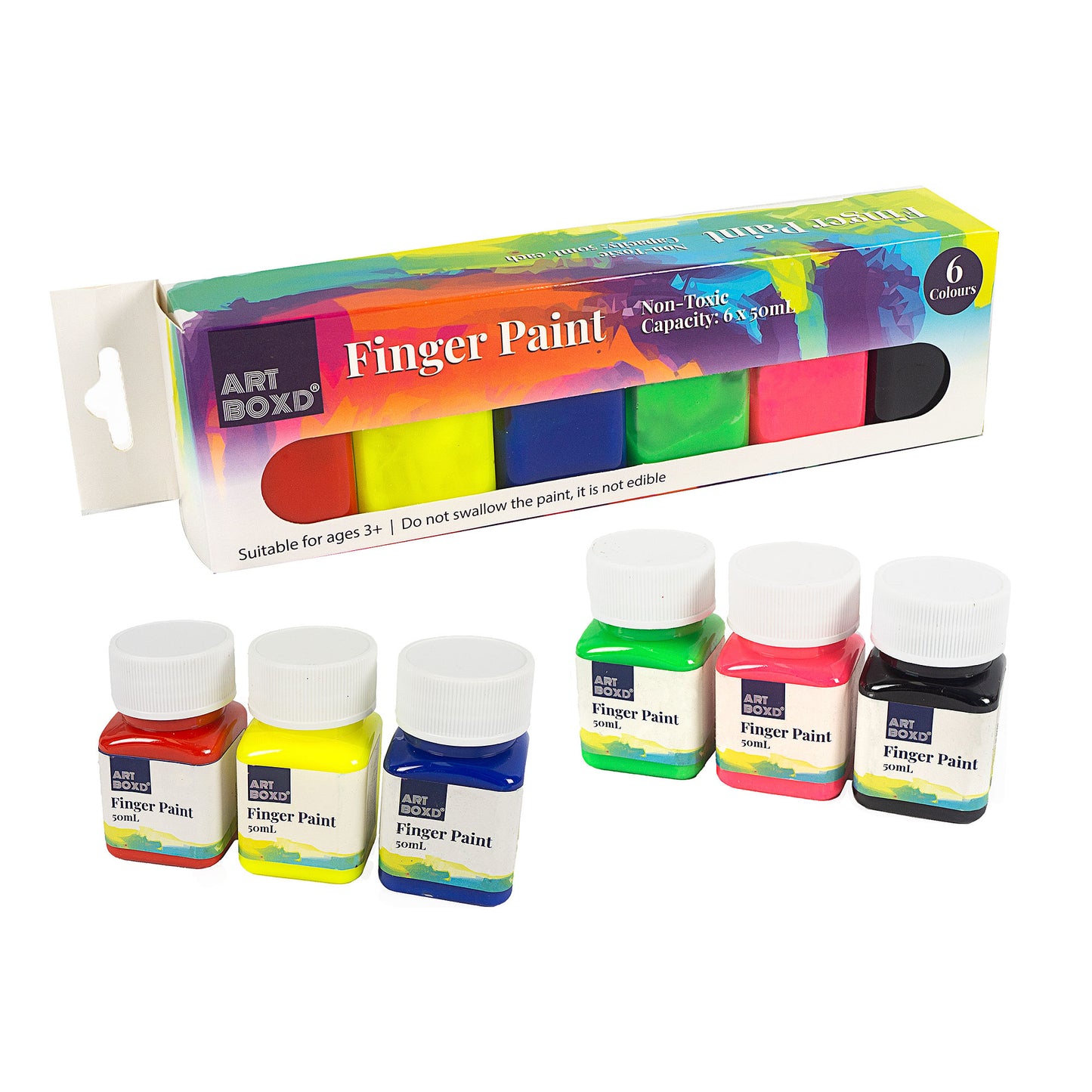 Finger Paint 6 Colours 50mL