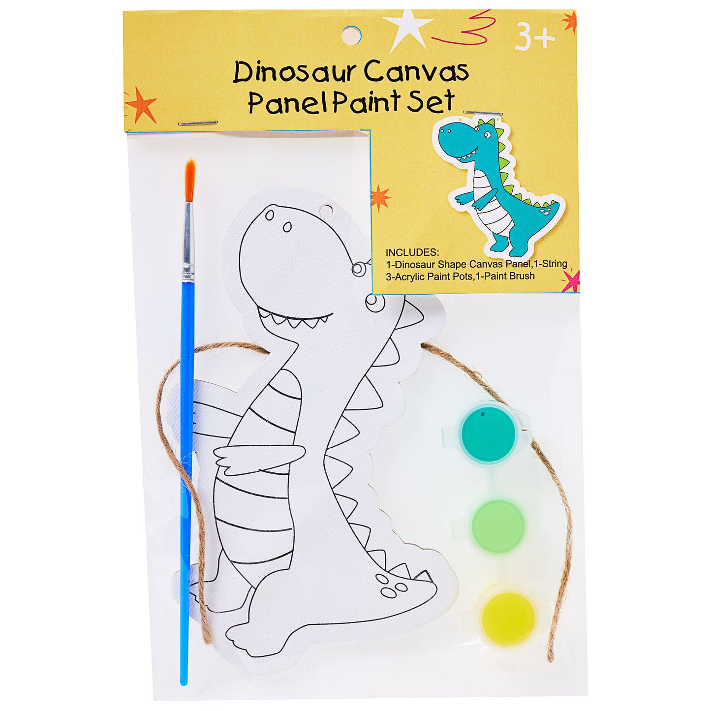 Canvas Paint Panel Dino