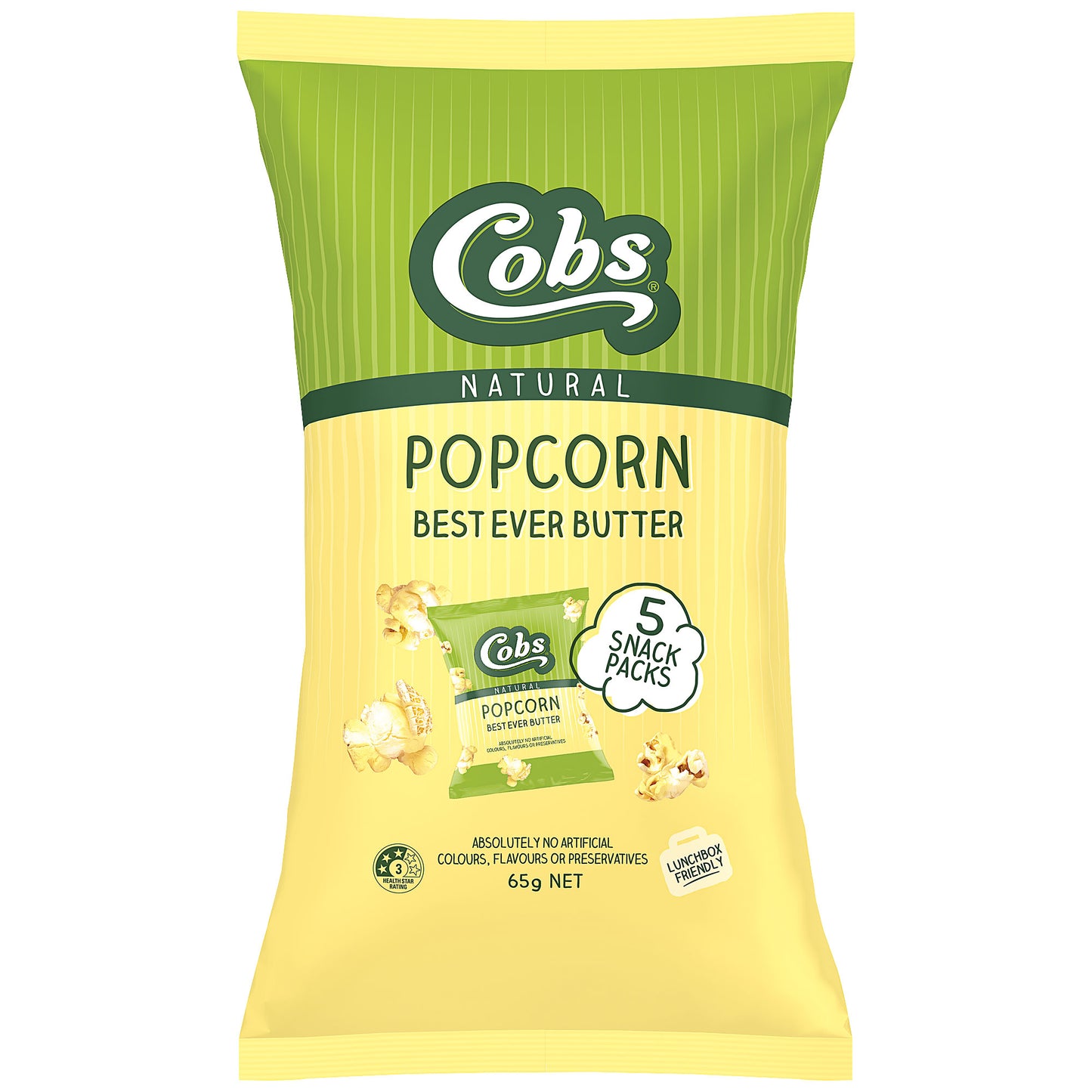 Cobs Popcorn Multipack Butter 5pk 65g