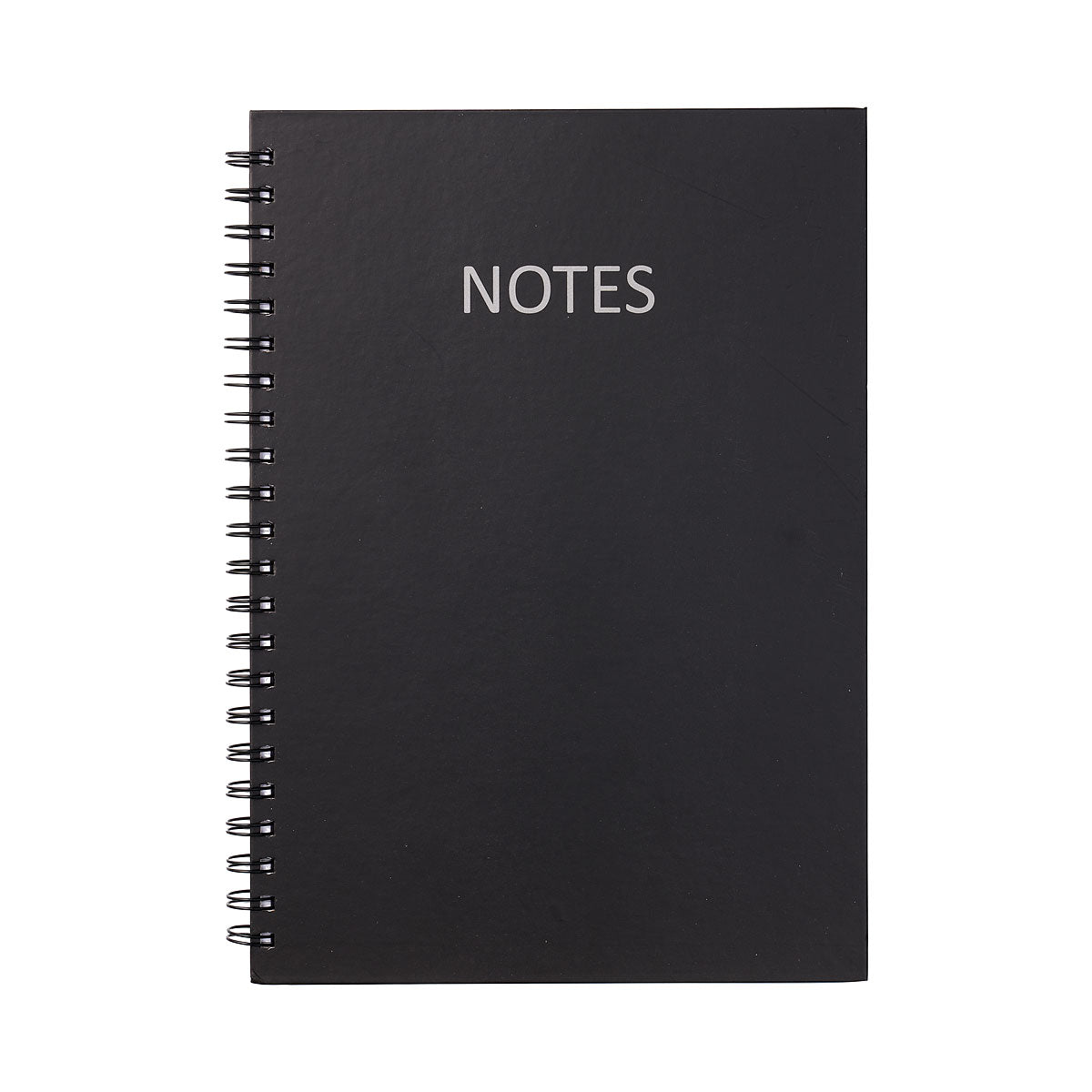 A4 Notebook Wirobound Black 160pg