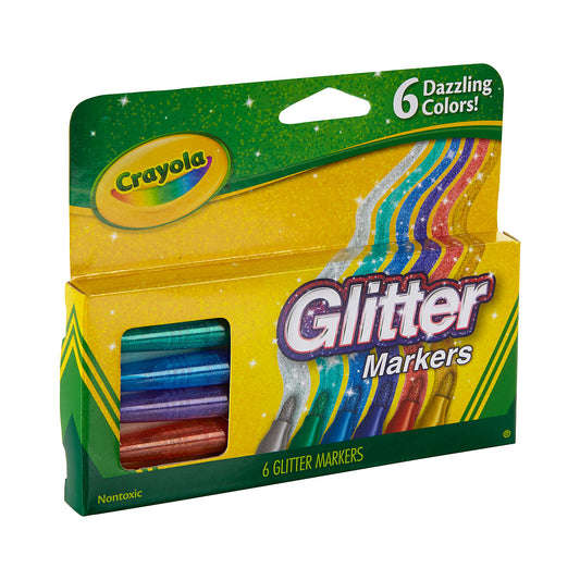 Crayola Glitter Markers 6pk