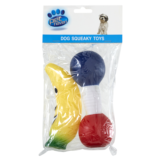 Toy Dog Squeaky 2pk